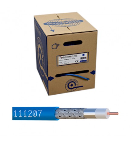 Dévidoir 200 m câble iDEFINITION 110 PAL/HD-SDI –PVC Ø 6,95 mm, Cu Ø 1,1 mm