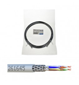 Cordon S/FTP Cat6A 2 m – LSZH Ø 6 mm gris