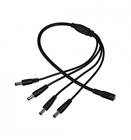 Multi-connecteurs DC 1F/4M Ø 5,5/Ø 2,1 mm