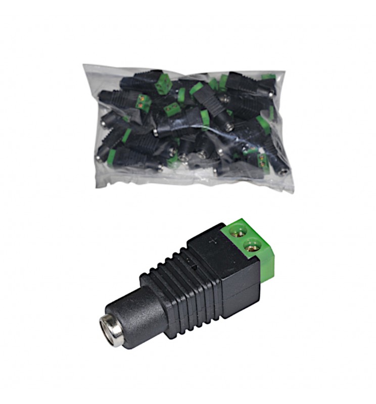 Connecteur DC femelle Ø 5,5/2,1 mm – sachet 30 pcs Connecteur DC femelle Ø 5,5/2,1 mm – sachet 30 pcs
