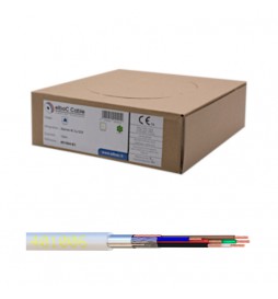 Boîte 100 m câble alarme 6 conducteurs – PVC Ø 4,3 mm, Cu Ø 0,6 mm