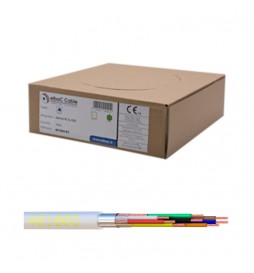 Boîte 100 m câble alarme 8 conducteurs – PVC Ø 4,6 mm, Cu Ø 0,6 mm