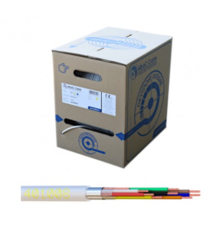 Dévidoir 500 m câble alarme 8 conducteurs – PVC Ø 4,6 mm, Cu Ø 0,6 mm